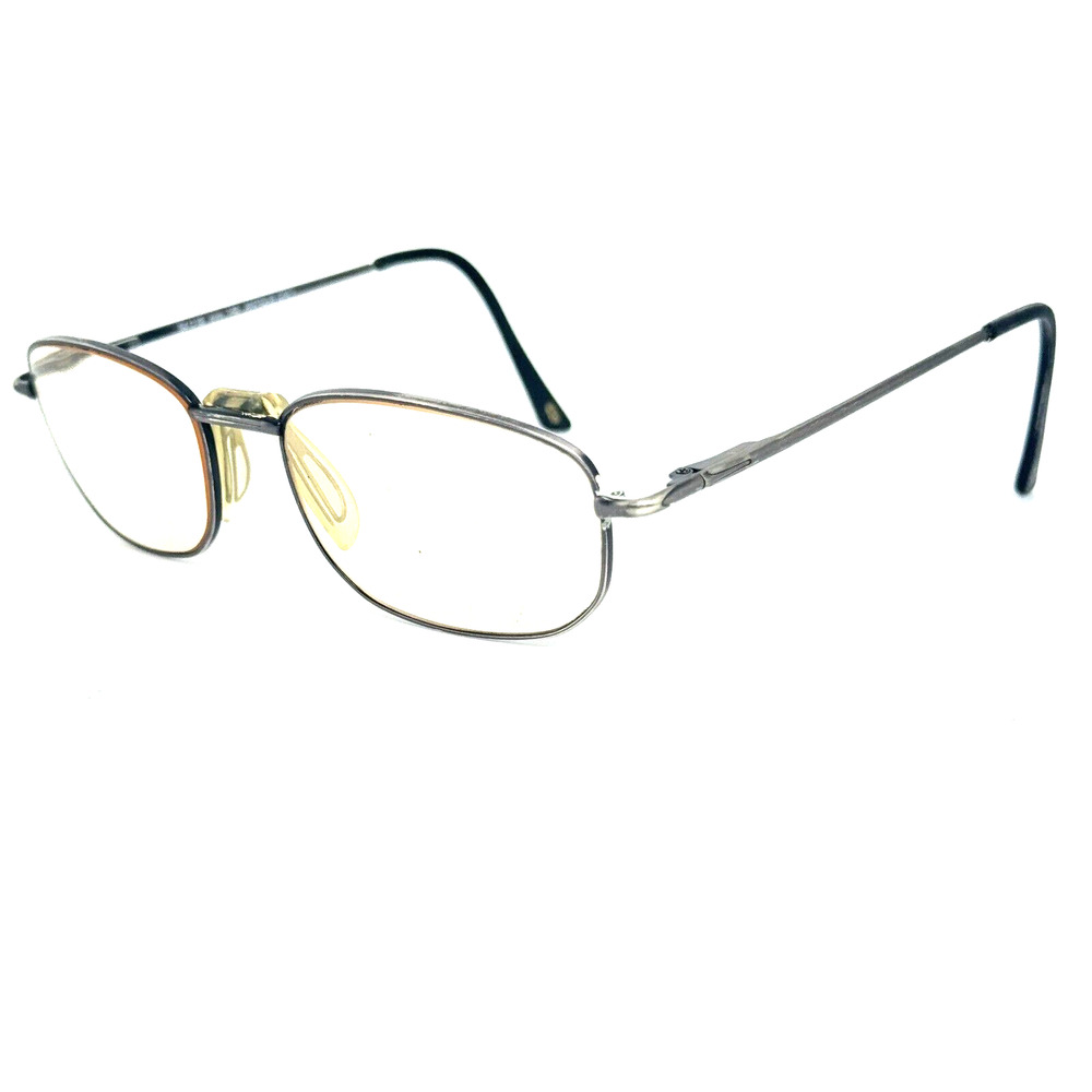Vintage Henry Grethel Gentlemen Black Gray Metal Oval Frames Only H14496